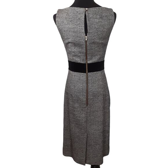 Vintage 60s Milly of New York Shift Dress Wool Silk Tweed Mini Sheath Belted - Picture 4 of 14
